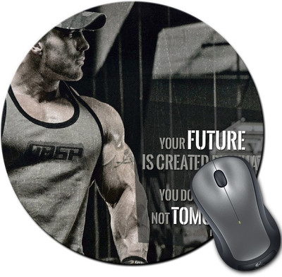 

Rangeele Inkers Future Is Today Round Mousepad(Multicolor)