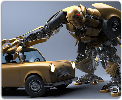 

Lovely Collection Robot Modeling With Car Mousepad(Multicolor)