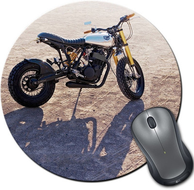 

Rangeele Inkers Deus Bike Round Mousepad(Multicolor)
