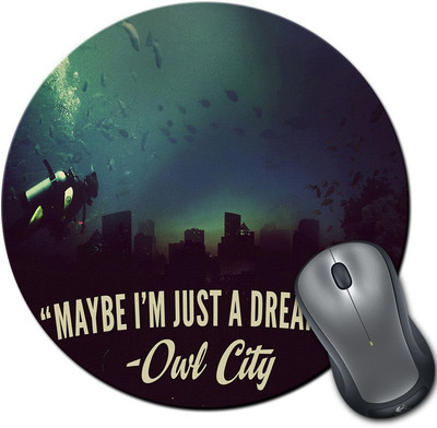 

Rangeele Inkers May Be I Am Just A Dreamer Round Mousepad(Multicolor)