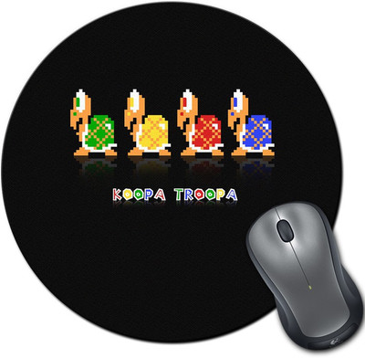 

Rangeele Inkers Kroopa Troopa Mario Round Mousepad(Multicolor)