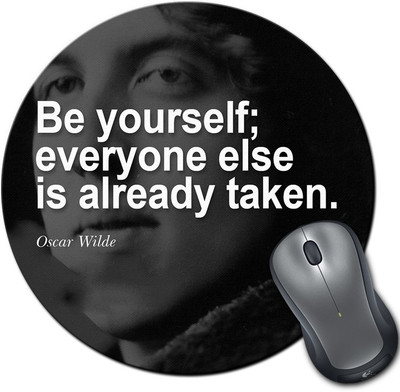 

Rangeele Inkers Oscar Wilde Quotes Round Mousepad(Multicolor)