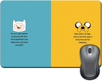 

ShopMantra You Don't Need a Mirror Cartoon Minimal Design Mousepad(Multicolor)
