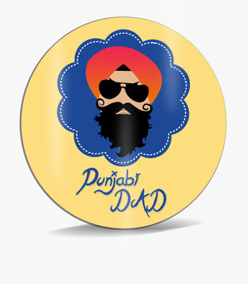 

SKY TRENDS Punjabi Dad Sardar With Yellow Background And Mustaches Unique Gifts For Dad Father's Day Mousepad(Multicolor)