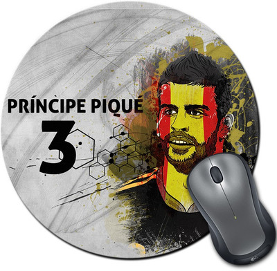 

ShopMantra Gerard Piqué Spain Football Round Mousepad- SMMR00000282 Mousepad(Multicolor)