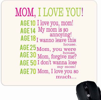 

Giftsmate Love You Mom Mousepad(Multicolor)