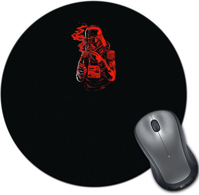 

Rangeele Inkers Darth Wader Smoking Round Mousepad(Multicolor)