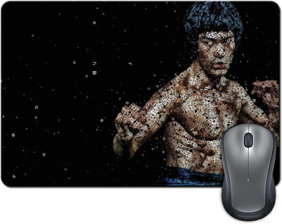 

Rangeele Inkers Bruce Lee Typography Mousepad(Multicolor)