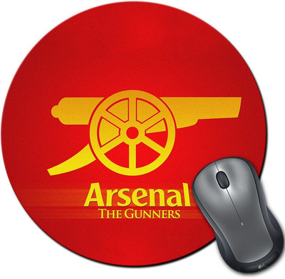 

Rangeele Inkers Arsenal Fc Gunners Round Mousepad(Multicolor)