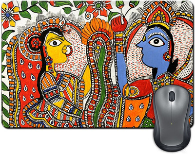 

ShopMantra Traditional Radha Krishna Modern Painting Mousepad(Multicolor)