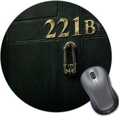 

Rangeele Inkers I Believe In 221 B Round Mousepad(Multicolor)