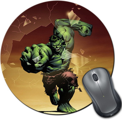 

Rangeele Inkers Hulk Smashing Round Mousepad(Multicolor)