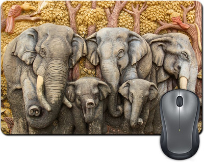 

ShopMantra Elephants Painting Mousepad(Multicolor)