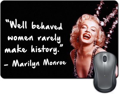 

Rangeele Inkers Marilyn Monroe Quote Mousepad(Multicolor)