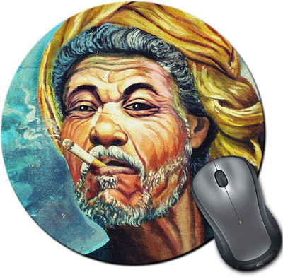 

Rangeele Inkers Indian Man Steert Art Round Mousepad(Multicolor)