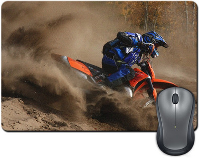 

Rangeele Inkers Dirt Bike Riding Mousepad(Multicolor)