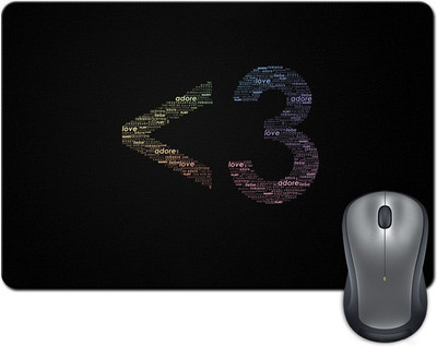 

Rangeele Inkers Love Typography Mousepad(Multicolor)