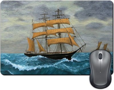 

ShopMantra Vintage Ship in Sea Canvas Paint Mousepad(Multicolor)