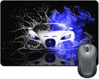 

Rangeele Inkers Bugati Magic Car Mousepad(Multicolor)