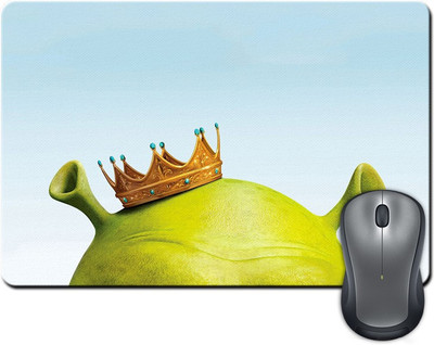 

Rangeele Inkers Shrek Head Crown Mousepad(Multicolor)