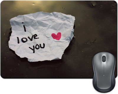 

ShopMantra I Love You with a Heart Note Mousepad(Multicolor)