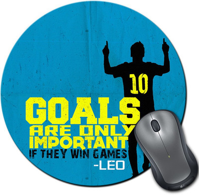 

ShopMantra Lionel Messi Quote Round Mousepad- SMMR00000152 Mousepad(Multicolor)