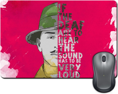 

ShopMantra Bhagat Singh If The Deaf Quote Mousepad(Multicolor)