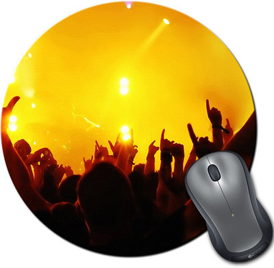 

Rangeele Inkers Rock Concerts Fan Round Mousepad(Multicolor)