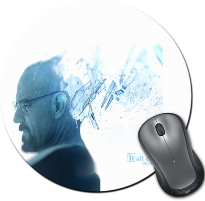 

Rangeele Inkers Breaking Bad It All Ends Round Mousepad(Multicolor)