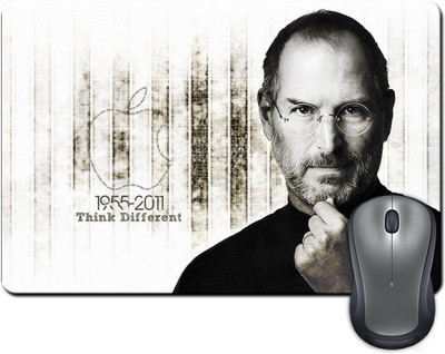 

ShopMantra Think Different Quote Artwork By Steve Jobs Mousepad(Multicolor)