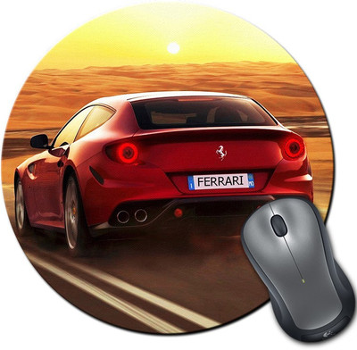 

Rangeele Inkers Ferrari In Alone Round Mousepad(Multicolor)