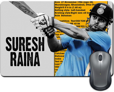

ShopMantra Suresh Raina Just Perform Mousepad(Multicolor)