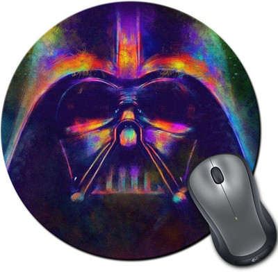 

Rangeele Inkers Vader Colorful Art Painting Round Mousepad(Multicolor)