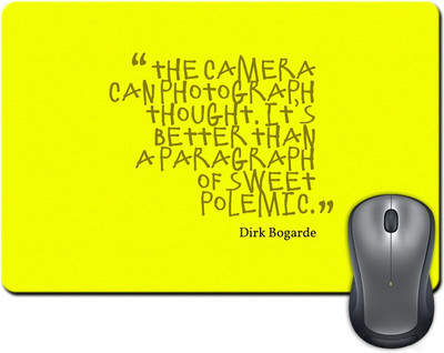 

Rangeele Inkers Camera Can Photograph Thought Mousepad(Multicolor)