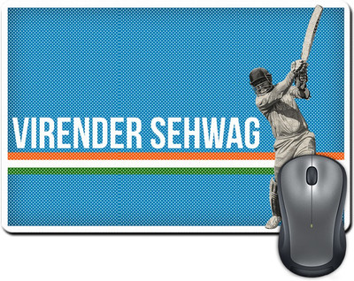 

ShopMantra Virender Sehwag The Blue Mousepad(Multicolor)