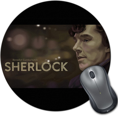 

Rangeele Inkers Sherlock Digital Painting Round Mousepad(Multicolor)