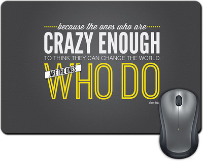 

ShopMantra Steve jobs mtivational quote Mousepad(Multicolor)