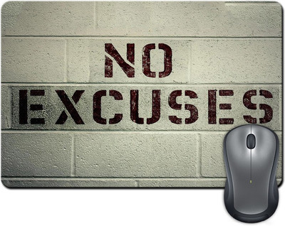 

Rangeele Inkers No Excuses Mousepad(Multicolor)