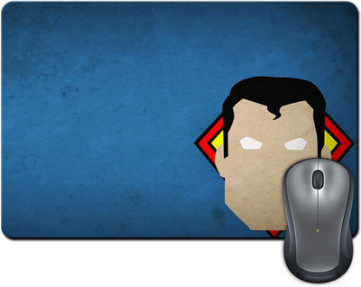 

Rangeele Inkers Super Man Minimals Art Work Mousepad(Multicolor)