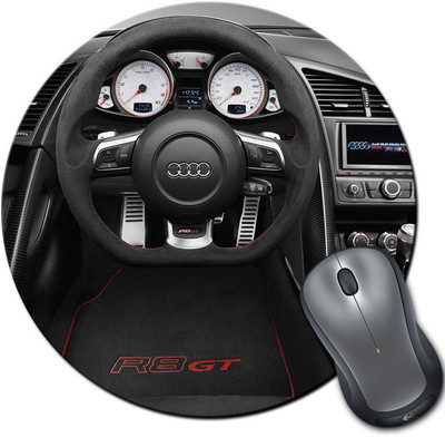 

Rangeele Inkers Audi R8 Gt Round Mousepad(Multicolor)