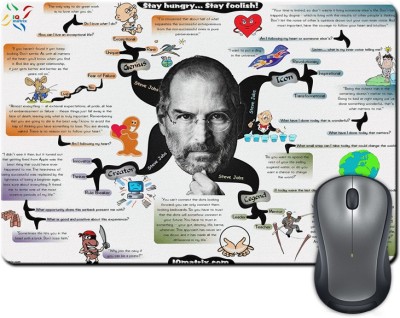 

Rangeele Inkers Steve Jobs Quotes Mousepad(Multicolor)