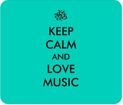 

Allthingscustomized Love Music Mousepad(Multicolor)