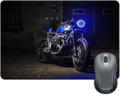 

Rangeele Inkers Honda Bikes Blue Mousepad(Multicolor)