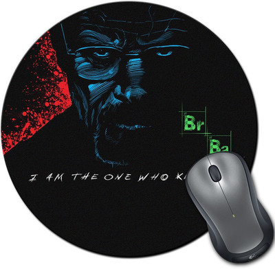 

Rangeele Inkers Breaking Bad I Am The One Round Mousepad(Multicolor)