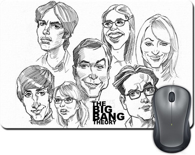 

Rangeele Inkers The Big Bang Theory Sketch Mousepad(Multicolor)