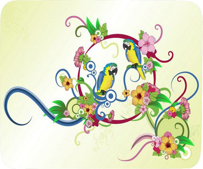 

PhotogiftsIndia twin parrot Mousepad(Multicolor)