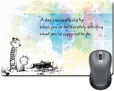 

ShopMantra Calvin and Hobbes Quote Mousepad(Multicolor)