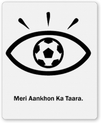 POSTERGUY FIFA Meri Aankhon ka Tara Football Mousepad(Multicolor)