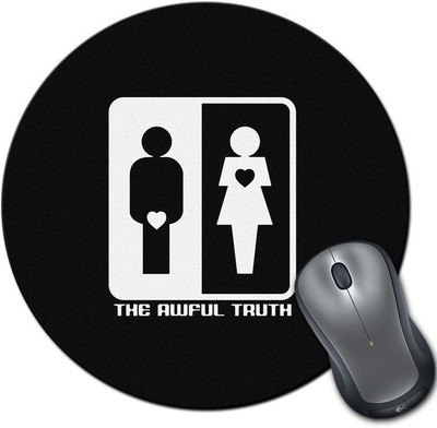 

Rangeele Inkers The Awful Truth Round Mousepad(Multicolor)