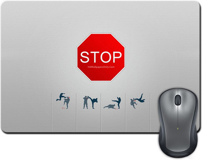 

Rangeele Inkers Stop Sign Ninja Mousepad(Multicolor)